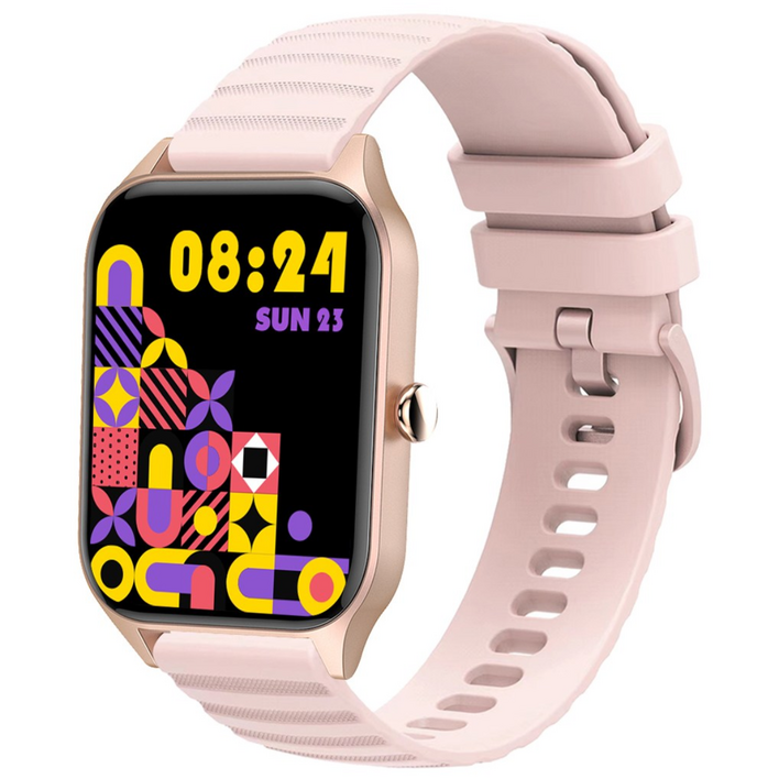 통화 기능이 있는 블루투스 스마트워치, 1.83인치 HD 디스플레이, 한국어 버전, 배터리 수명 7일., Pink, 4.8cm, 블루투스