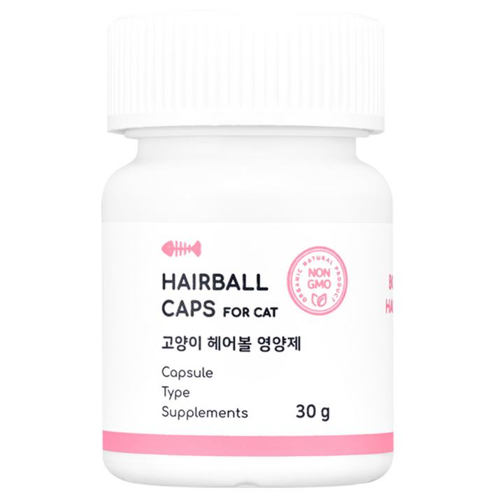 본아페티 고양이 헤어볼 종합 영양제 헤어볼캡스 반려묘 실 뭉치 구토 60정, 60정, 헤어볼, 3개