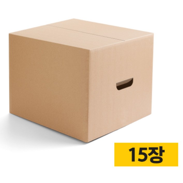 박스왕 종이 이사 박스, 단일색상, 15개
