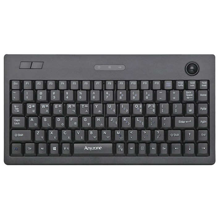 애니존 무선 트랙볼 텐키리스 키보드 키스킨, 혼합색상, AWTK200 애니존 무선 트랙볼 텐키리스 키보드 키스킨, 혼합색상, AWTK200