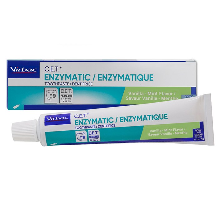 버박 CET 이중효소 반려동물 치약 바닐라민트맛