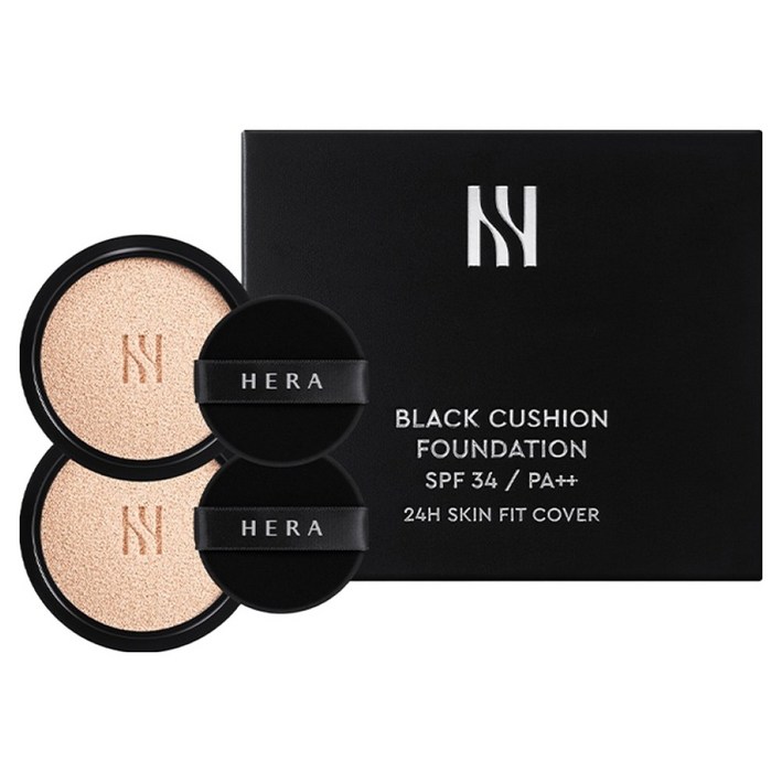 헤라 블랙 쿠션 파운데이션 리필 듀오 15g 2p, 23N1, 1세트