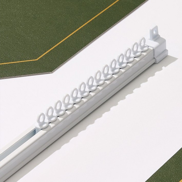 홈드레브 저소음 전착 커튼레일, 화이트