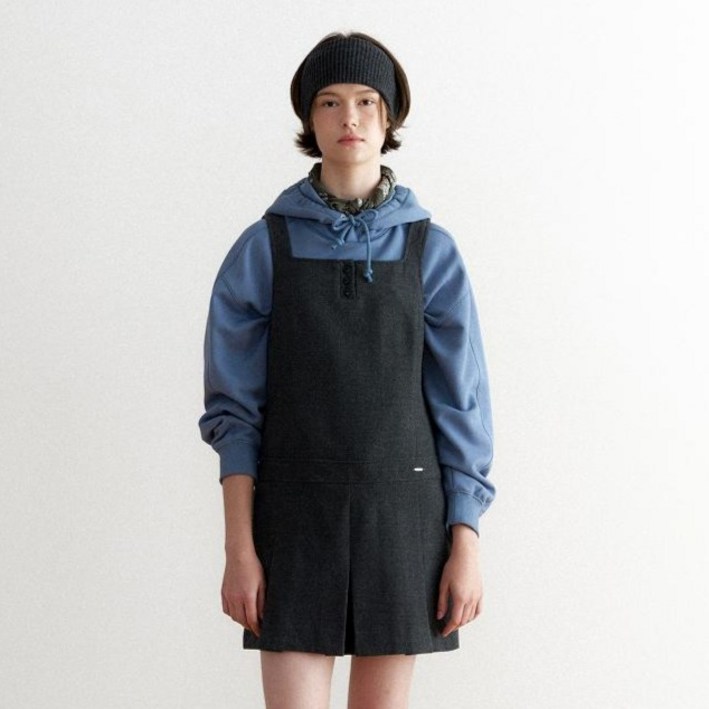 커버낫 여성용 플리츠 레이어드 원피스