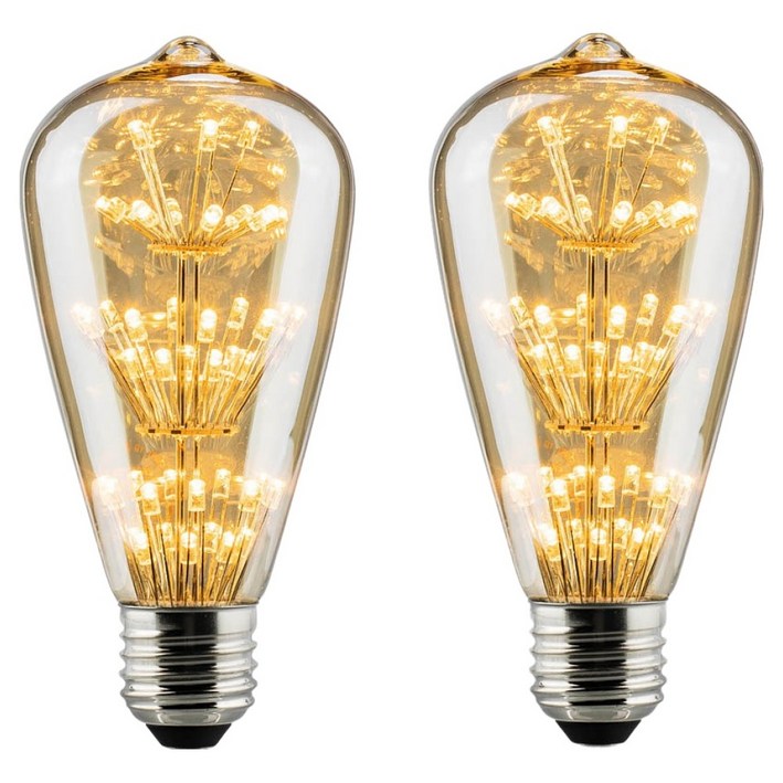 블링라이트 KDTYD LED 에디슨 ST64벌브 눈꽃  2W 전구