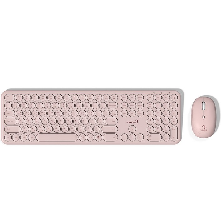로이체 펜타그래프 무선 키보드 마우스 콤보 세트, 일반형, RMK-5600, Pink 6197131021