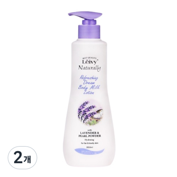 Leivy 라벤더 바디로션 라벤더 바닐라향, 350ml, 2개