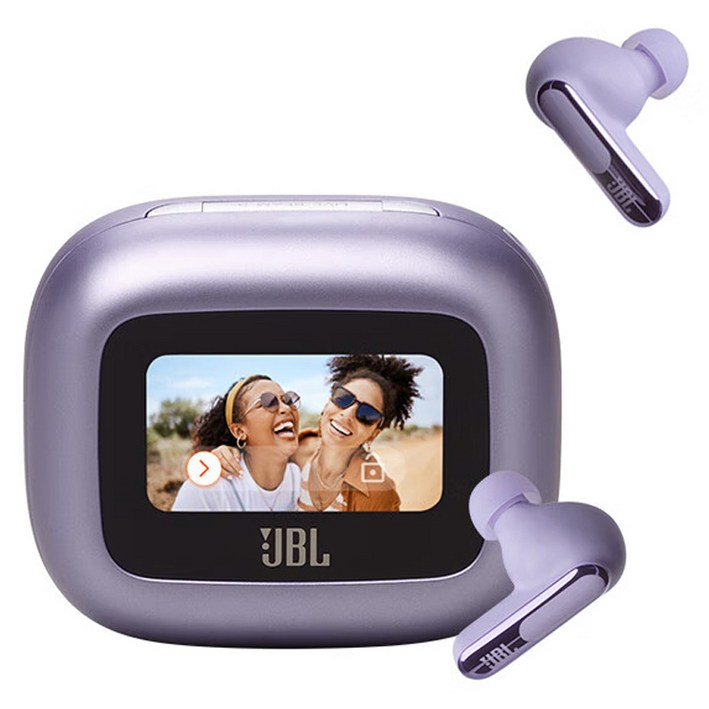 제이비엘 라이브빔3 무선 스마트 노이즈 캔슬링 블루투스 이어폰, 퍼플