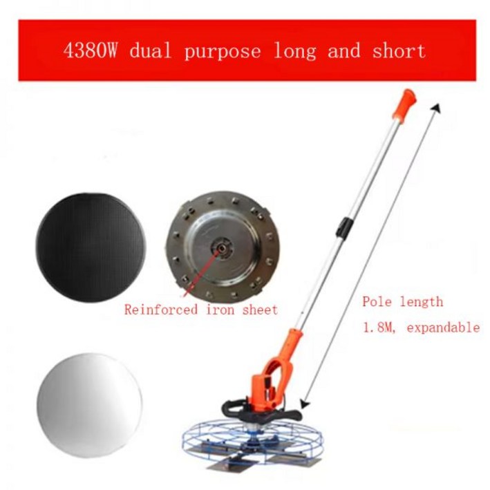 마루광택기 돌돌이 업소용 물청소기 4300W 시멘트 흙손 콘크리트 바닥 전기 샌더 포장 블레이드 수집기 캘린더