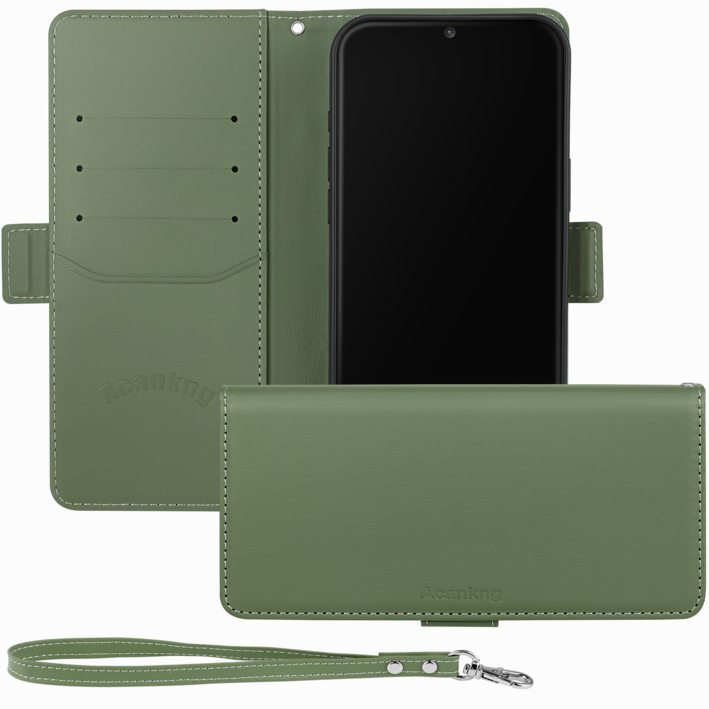 아칸크  가죽 다이어리  지갑  케이스+핸드 스트랩 세트  갤럭시A34 (SM-A346)