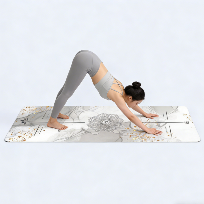 프리미엄 천연고무 요가매트 초슬림 접이식 운동매트 홈트 1.5mm