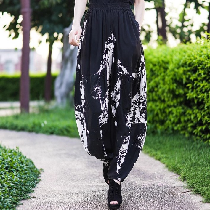 루크 블랙플로우 항아리바지 프리사이즈 배기 팬츠