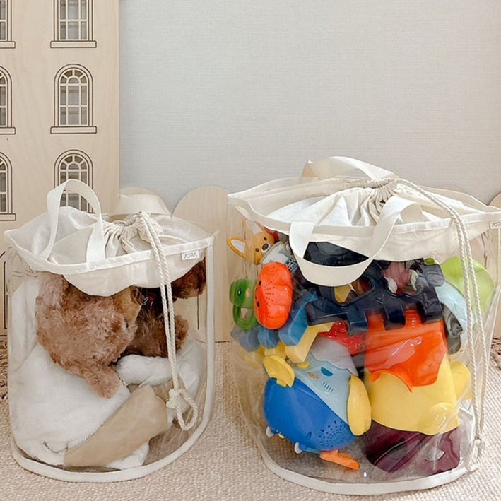 아오라 TPU 아기 장난감 정리함 투명 수납 보관함 바구니