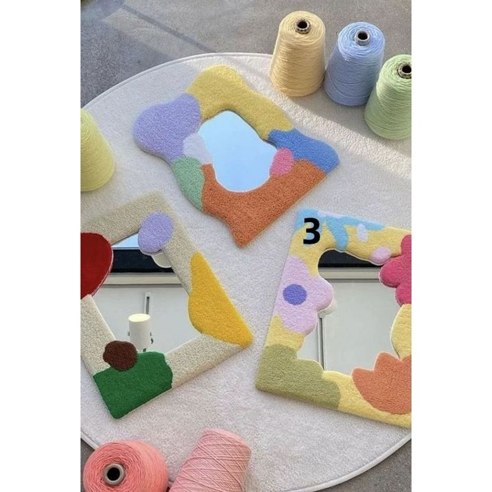 DIY 터프팅거울 소품 테두리 선물용 감성 카페 프레임