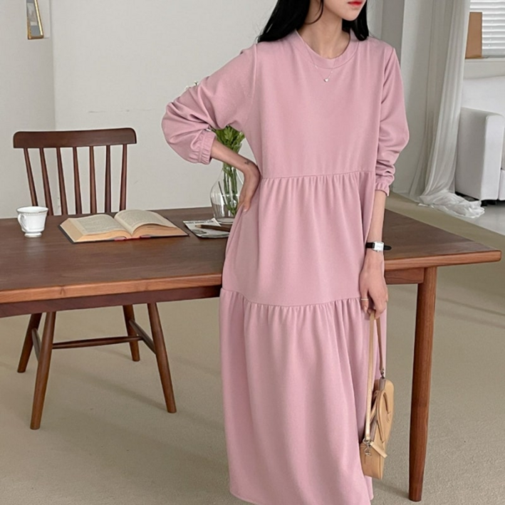 세브리 여성 빅사이즈 봄 가을 귀여운 살랑핏 캉캉 원피스