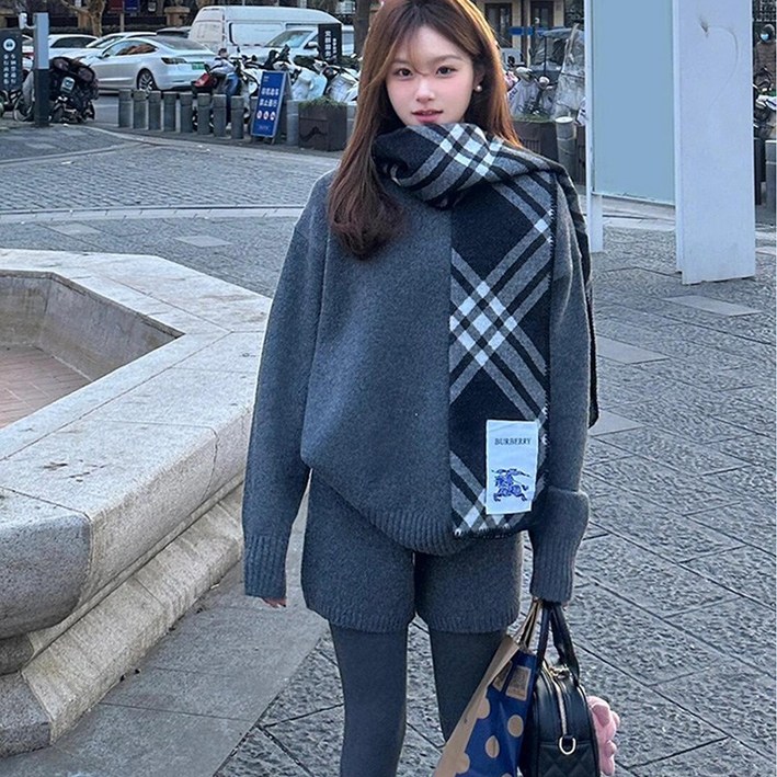 DANGZ 여성용 니트 반바지 골지 베이직 마이크로 숏팬츠