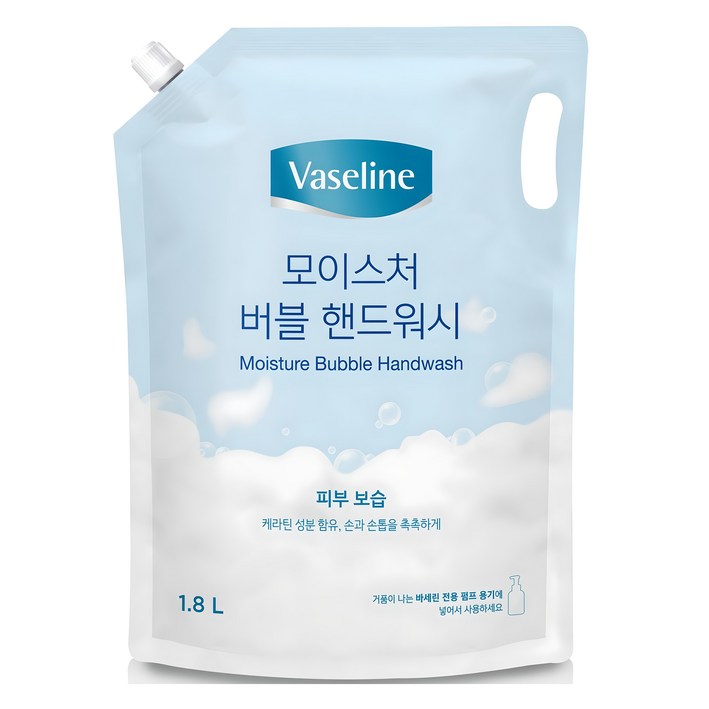애경바세린 모이스처 버블 핸드워시 리필