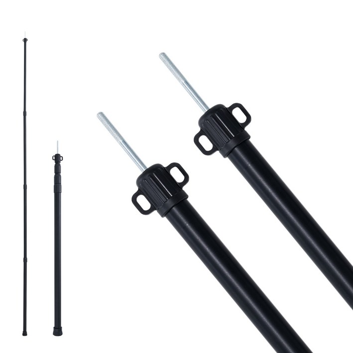 MOON LENCE 슬라이드폴대 타프 폴대 풀스펙 적용 4단무극조절 최대 지름 31mm 방풍 변형되지 않음 캠핑용품 부품 듀랄루민 1SET, 1개