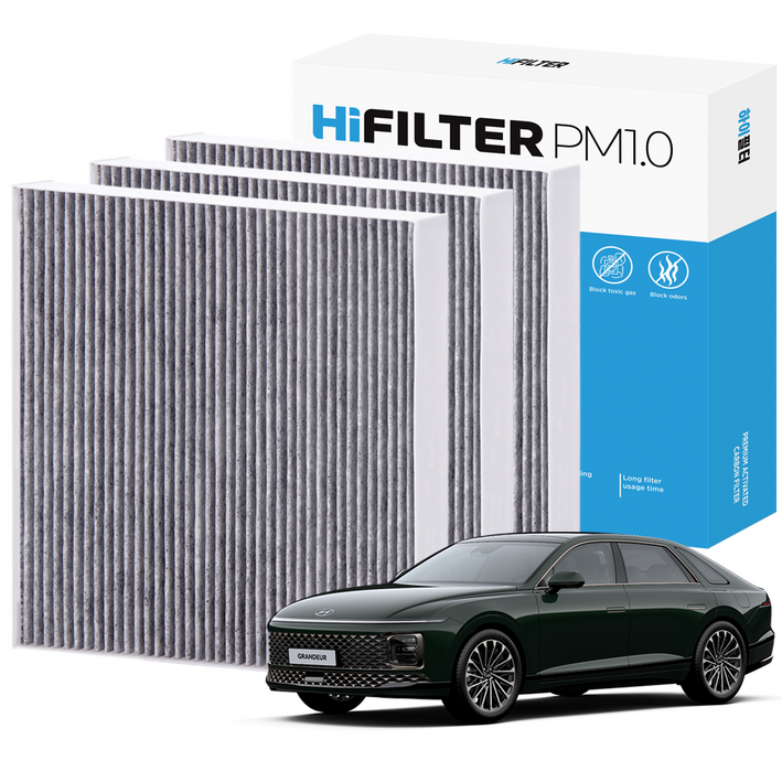 21 하이필터 PM1.0 활성탄 자동차 에어컨필터 현대