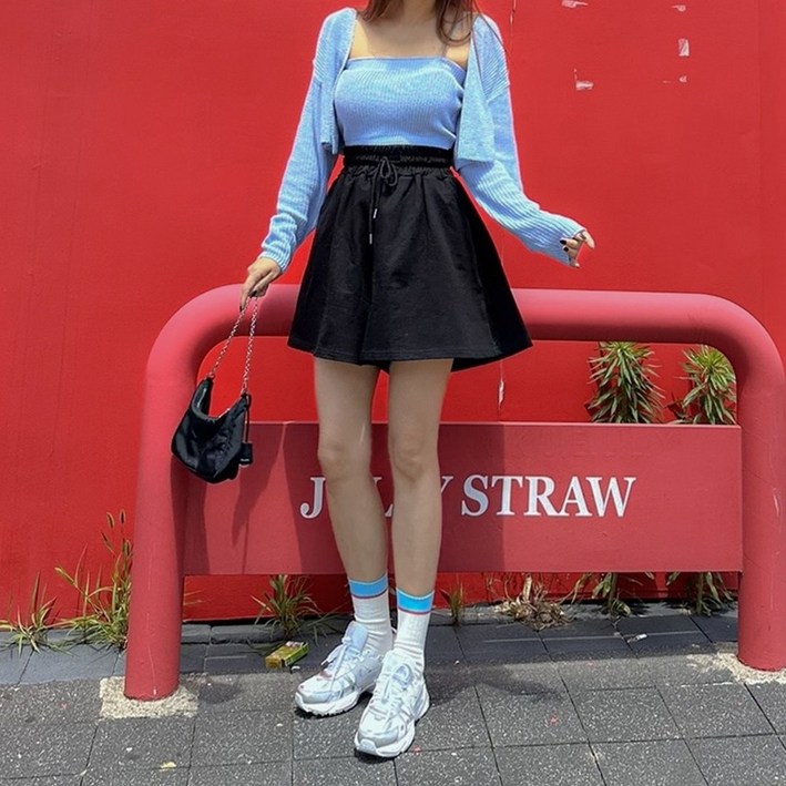 [오픈할인 15% / 2단기장 / 자체제작] 플레어 A라인 밴딩 쭈리 여름 반바지 [무료배송]