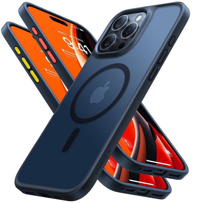 토라스 18N 초강력 맥핏 맥세이프 하이브리드 군사급 보호 슬림형 휴대폰 케이스