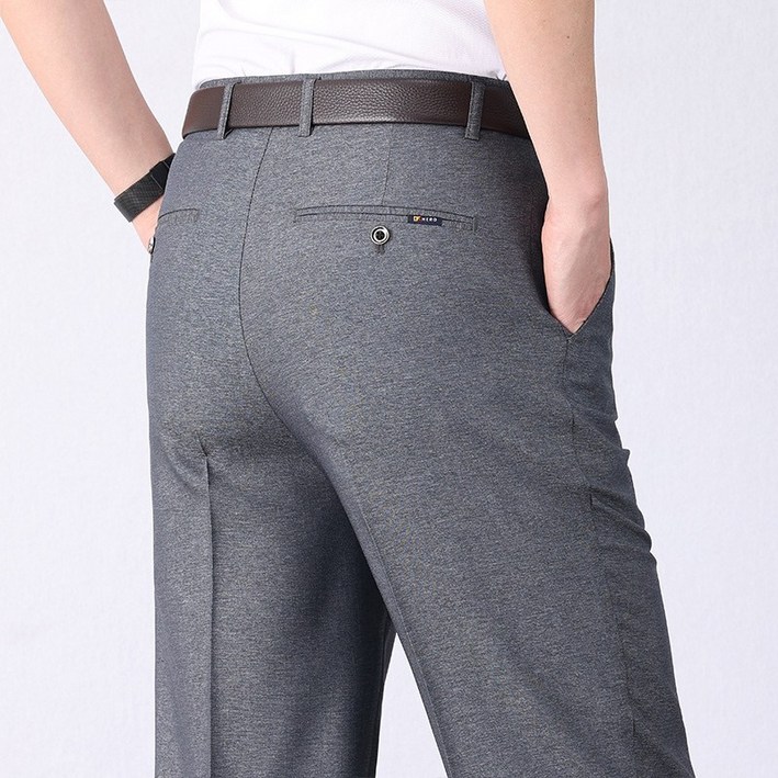 NUNUHANA 남성 빅사이즈 구김방지 정장 바지 비즈니스 캐주얼
