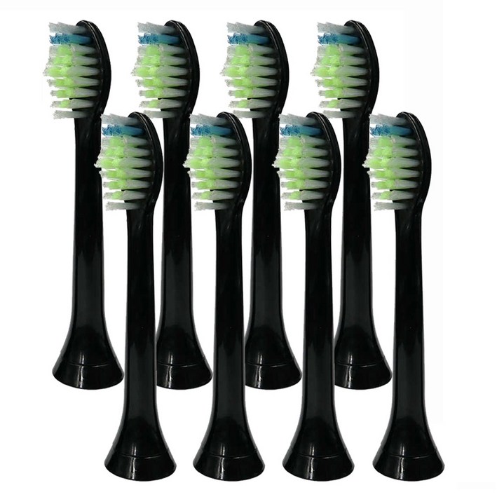 토비메모리 호환 필립스 전용 전동칫솔 실속형 옵티멀 칫솔모 HX6250 HX6263 HX6275 블랙, 8개, 필립스 블랙