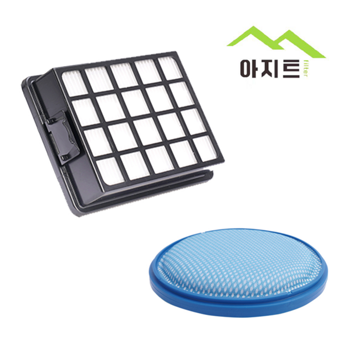 아지트필터 삼성 청소기 파워 모션 4000 스펀지 먼지 헤파 필터 VC33M4149L3 VC33M4149LD VC33M4151L4, 1세트, 스펀지필터+헤파필터