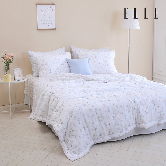 브랜드매장판 엘르 디아린 모달 차렵이불Ss