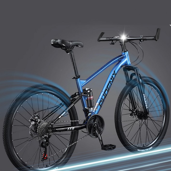 코브렉스 프리미엄 MTB 자전거 마운틴 산악 바이크 출퇴근 성인 남녀공용 오프로드, 1개, 169cm, 메탈블루24단