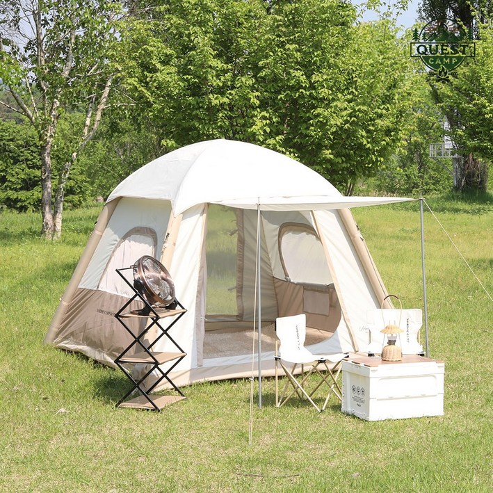퀘스트 캠프 원터치 에어텐트 전동식 자동 캠핑 초경량 텐트 230x230x170cm, 34인용 퀘스트 캠프 원터치 에어텐트 전동식 자동 캠핑 초경량 텐트 230x230x170cm, 34인용