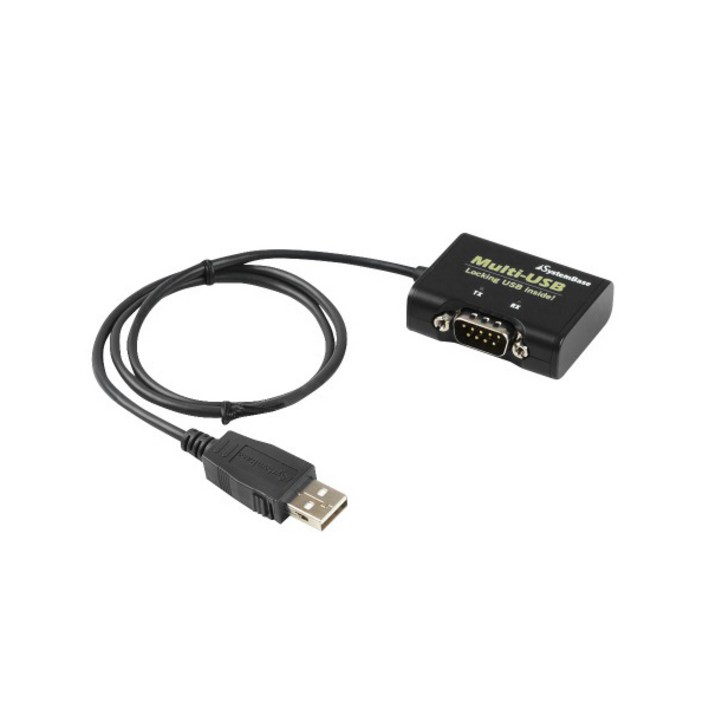 SystemBase(시스템베이스) USB2.0 to RS232 컨버터(블랙) Multi-1/USB RS232