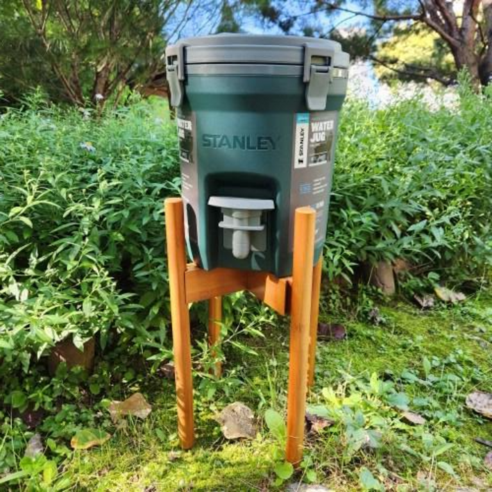 스탠리워터저그 받침대 워터저그 가방 스탠드 3.8L 7.5L 밤켈 공용 케이스무료, 네추럴우드