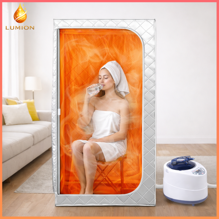 루미온 신형 사우나 사각부스 습식 전신 찜질방 스파 훈증기