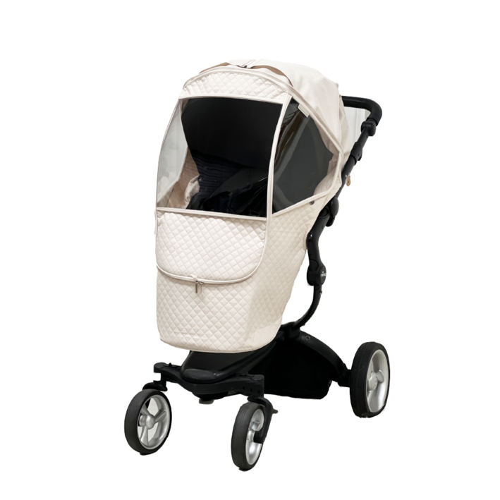 맘노코 유모차 누빔 방한커버, 1개, 아이보리