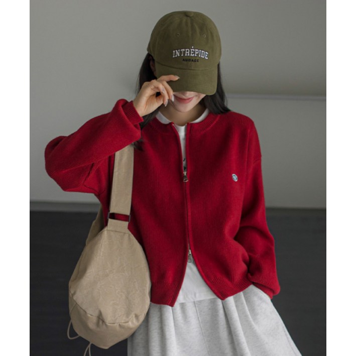 FRENCHCHIC 코스에그 자수 투웨이 니트집업 가디건 12226973 373955 FRENCHCHIC 코스에그 자수 투웨이 니트집업 가디건 12226973 373955