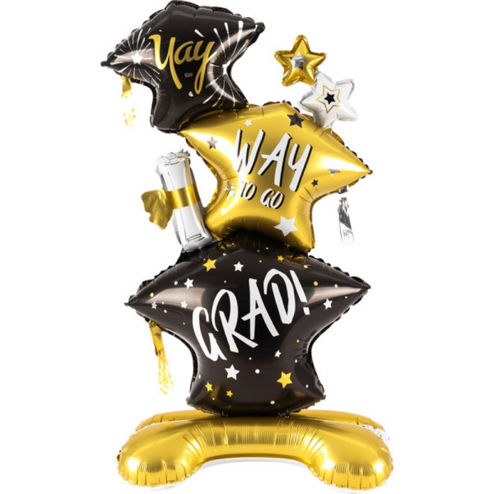 하하홈파티 졸업 트리플 학사모 스탠딩 대형 풍선