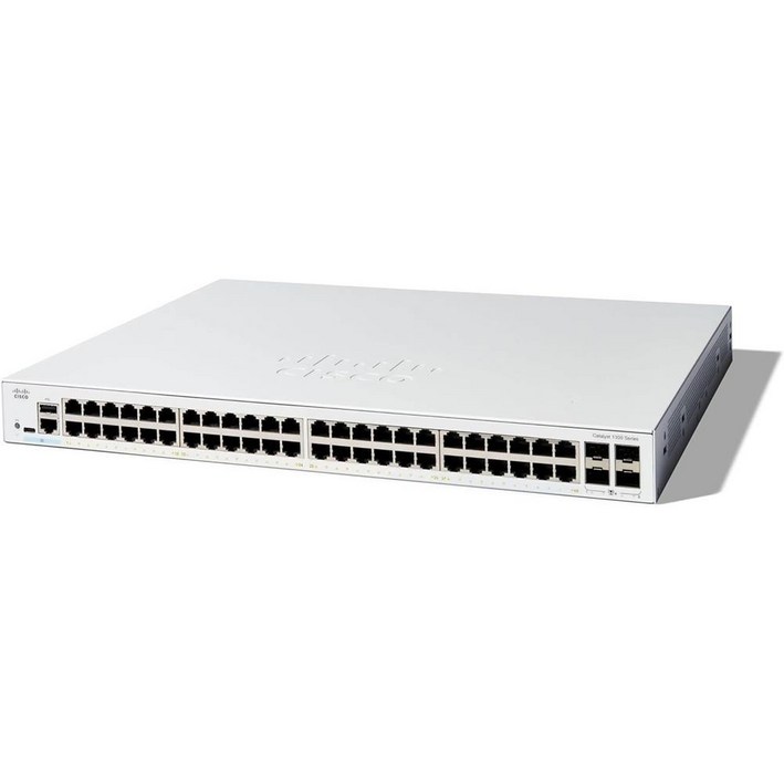 CISCO Catalyst 1300 48port 4x10G SFP+ C1300-48T-4X 48포트 스위칭허브 4SFP+ CBS350-48T-4X 후속, 단일상품, 1개