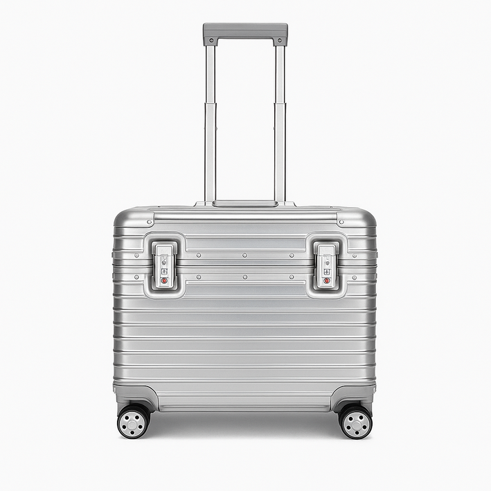 루카벨 알루미늄 파일럿 캐리어 승무원 위로열리는 가방