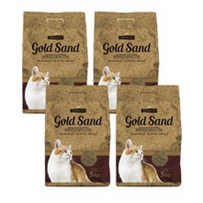 판도라 골드샌드 5kg [4개세트] 고양이 모래