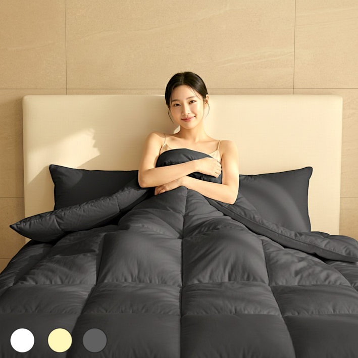 엣지홈 호텔 겨울 차렵 이불 사계절 알러지 케어 항균 숙면 이불 피그먼트 워싱 슈퍼 싱글 퀸 킹