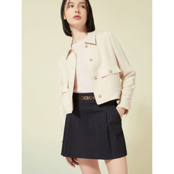 주크    린넨 더블포켓 자켓  Z232MSF107 LE