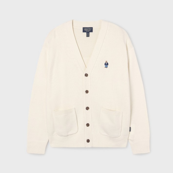 [후아유] 남녀공용 스티브 V넥 니트 가디건 / WHCKF4911U