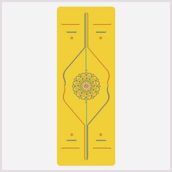 라이폼 운동 여행용 PU 매트-머스타드 피트니스