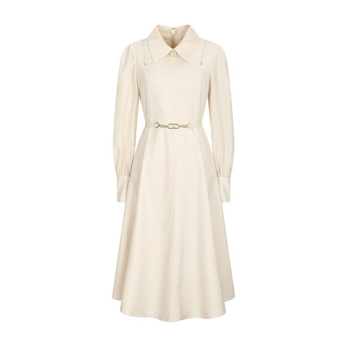 [정품] JJ지고트 배색 퍼프 슬리브 원피스GNAA0OP22 {균일가 딜}