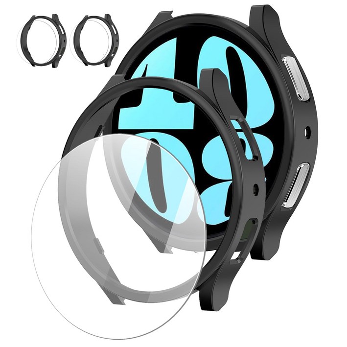 갤럭시워치 호환 보호 PC강화유리 풀커버 케이스  2세트 4세트