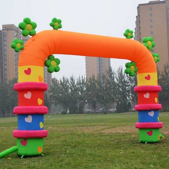 행사용 에어 아치 공기 마라톤 운동회 대형 팽창식, 1개, 4mB풍선