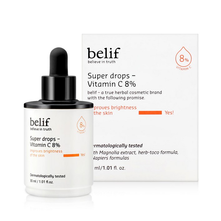 빌리프 슈퍼드랍스 비타민C 8% 미백 비타민 앰플 30ml, 30ml, 1개