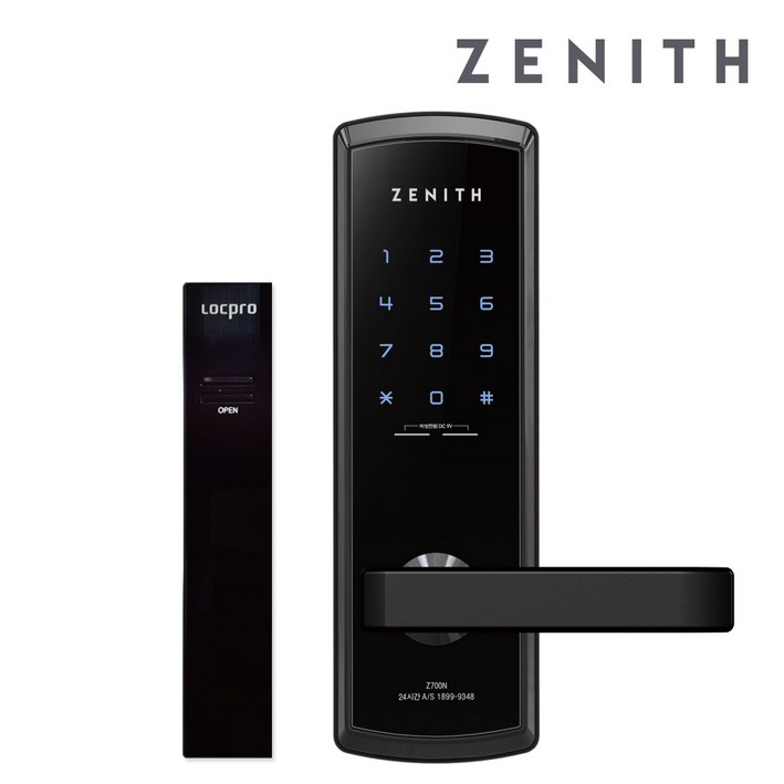 셀프 제니스 무타공 디지털도어락 Z700N리모컨