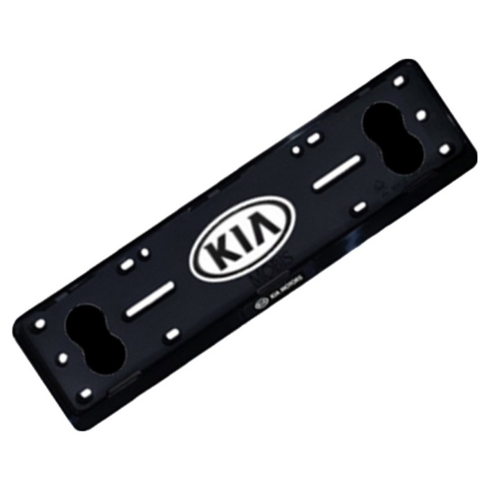 초이스몰 현대모비스 정품 기아 구형로고 태극문양 신형 비천공 천공겸용 자동차 번호판 프레임 커버 번호판가드 블랙 2개, 블랙, 2개